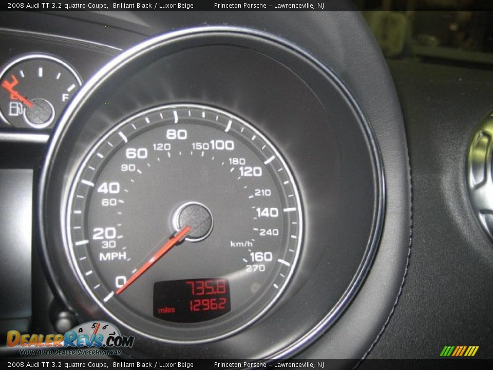 2008 Audi TT 3.2 quattro Coupe Brilliant Black / Luxor Beige Photo #29