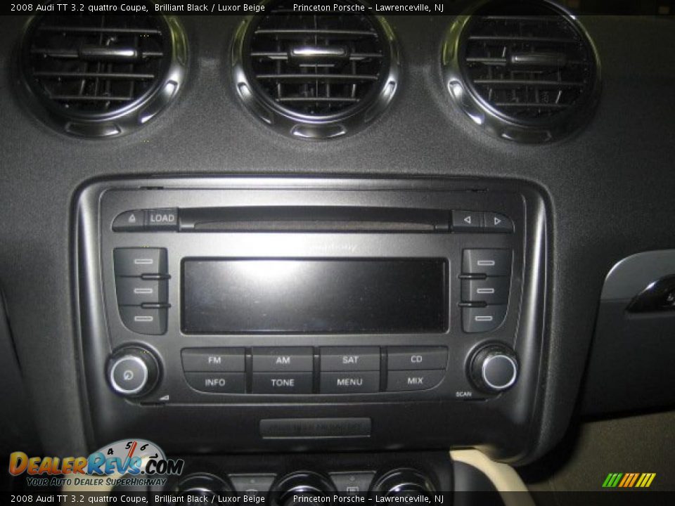 2008 Audi TT 3.2 quattro Coupe Brilliant Black / Luxor Beige Photo #30