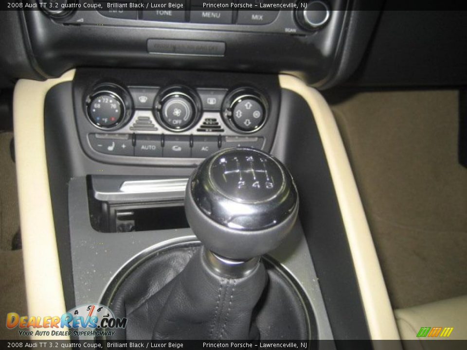 2008 Audi TT 3.2 quattro Coupe Brilliant Black / Luxor Beige Photo #31