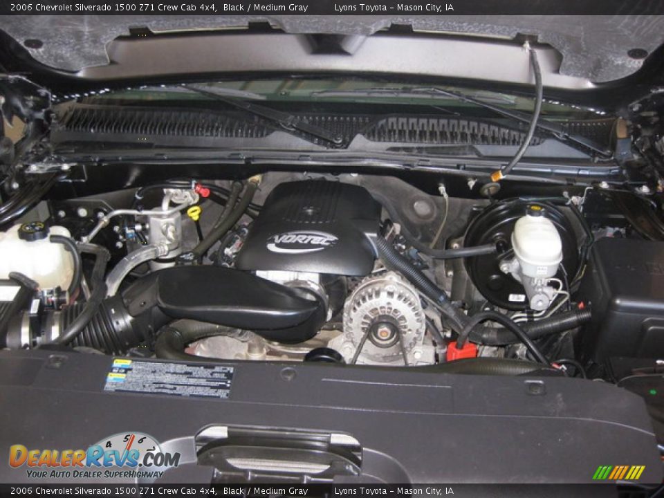 2006 Chevrolet Silverado 1500 Z71 Crew Cab 4x4 Black / Medium Gray Photo #23