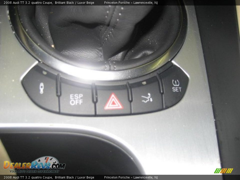 2008 Audi TT 3.2 quattro Coupe Brilliant Black / Luxor Beige Photo #33