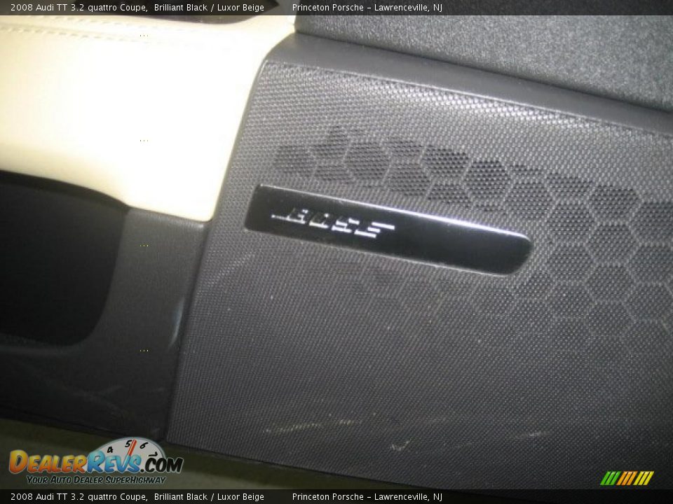 2008 Audi TT 3.2 quattro Coupe Brilliant Black / Luxor Beige Photo #35