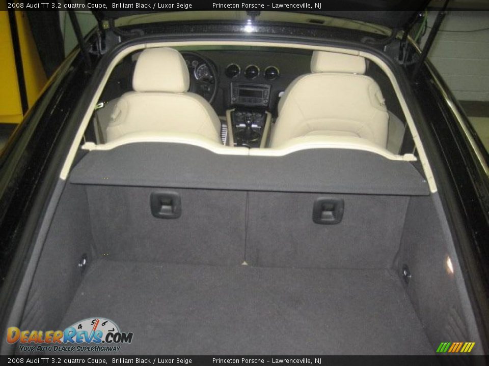 2008 Audi TT 3.2 quattro Coupe Brilliant Black / Luxor Beige Photo #36