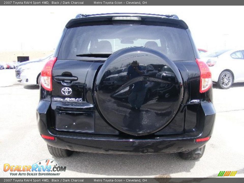 2007 Toyota RAV4 Sport 4WD Black / Dark Charcoal Photo #4