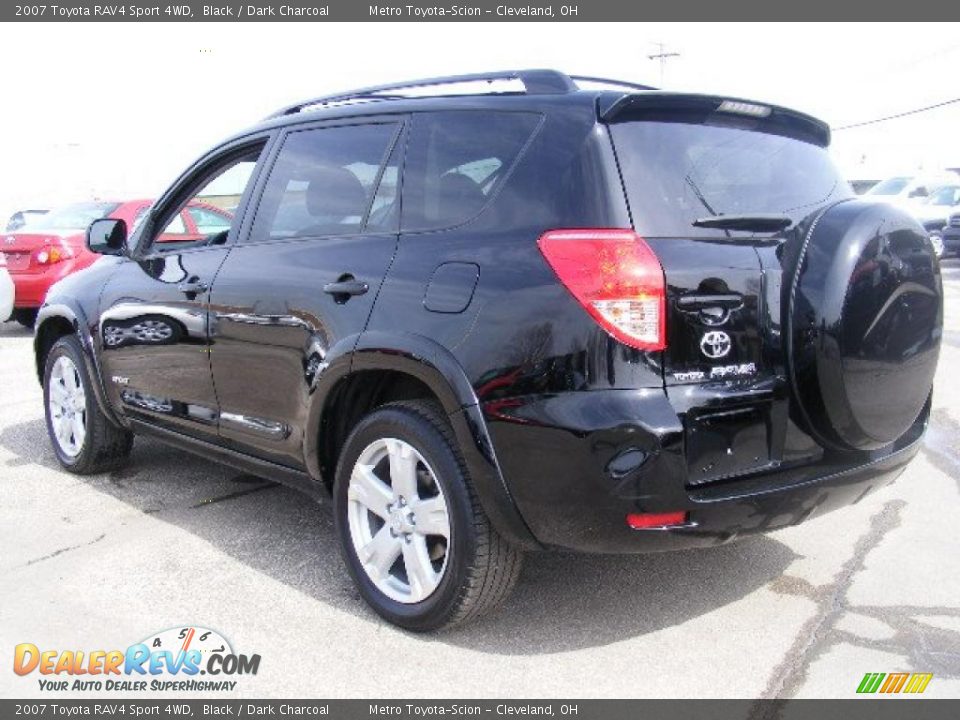 2007 Toyota RAV4 Sport 4WD Black / Dark Charcoal Photo #5