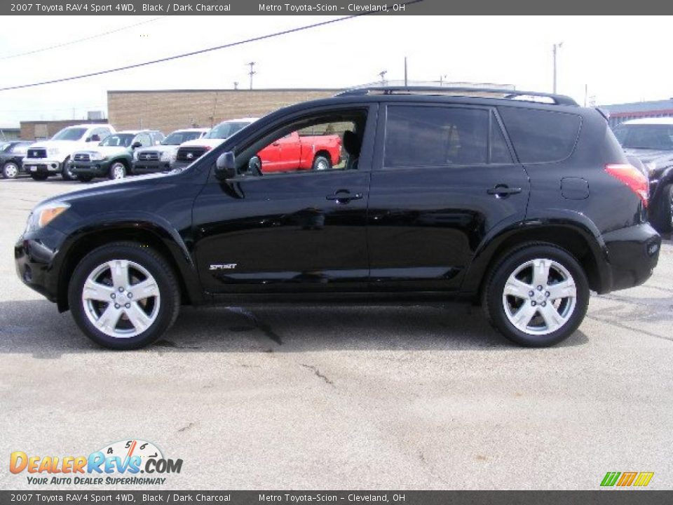 2007 Toyota RAV4 Sport 4WD Black / Dark Charcoal Photo #6