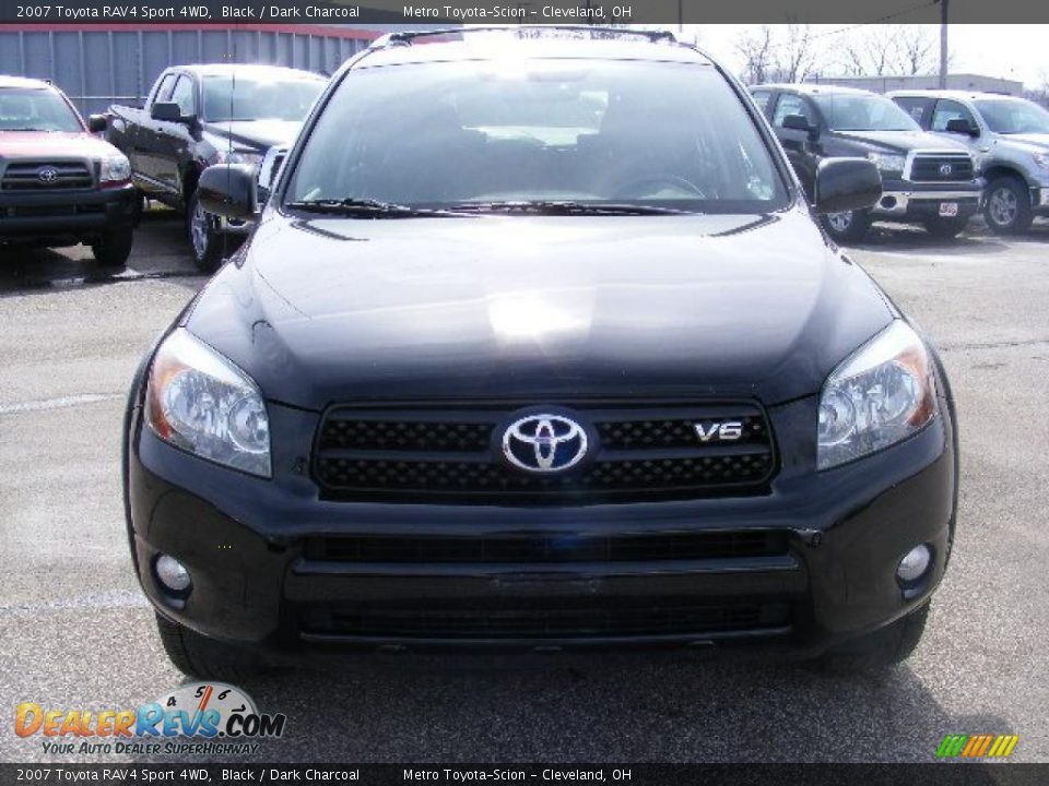 2007 Toyota RAV4 Sport 4WD Black / Dark Charcoal Photo #8