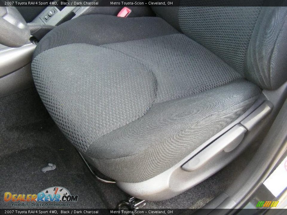 2007 Toyota RAV4 Sport 4WD Black / Dark Charcoal Photo #10