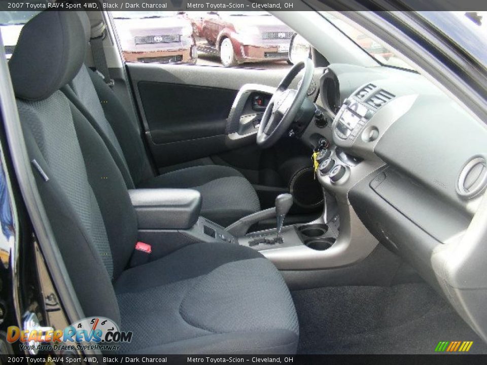 2007 Toyota RAV4 Sport 4WD Black / Dark Charcoal Photo #13