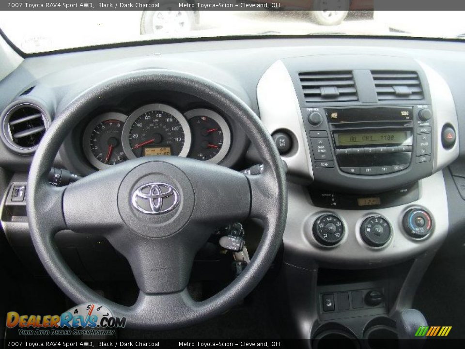 2007 Toyota RAV4 Sport 4WD Black / Dark Charcoal Photo #14
