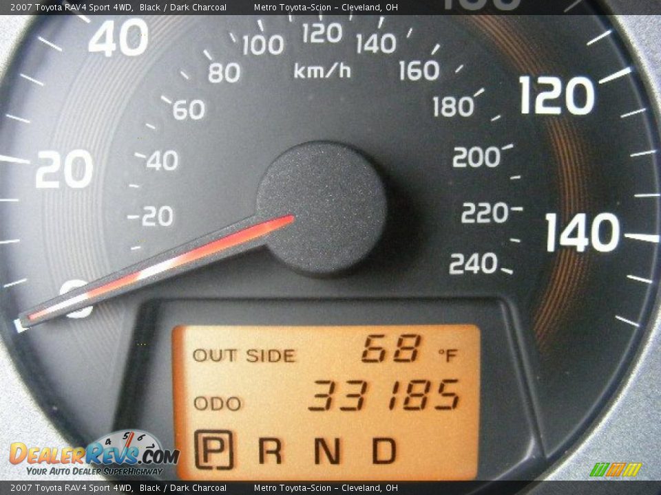 2007 Toyota RAV4 Sport 4WD Black / Dark Charcoal Photo #17
