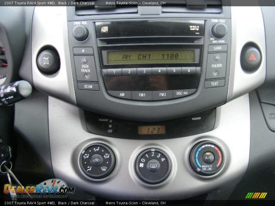 2007 Toyota RAV4 Sport 4WD Black / Dark Charcoal Photo #18