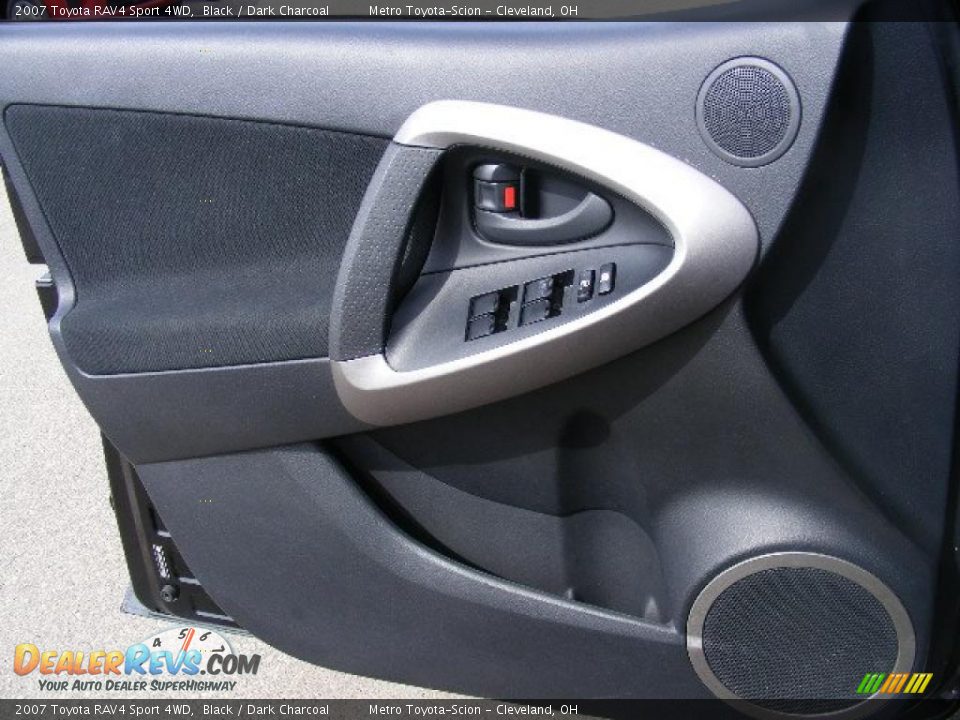 2007 Toyota RAV4 Sport 4WD Black / Dark Charcoal Photo #22