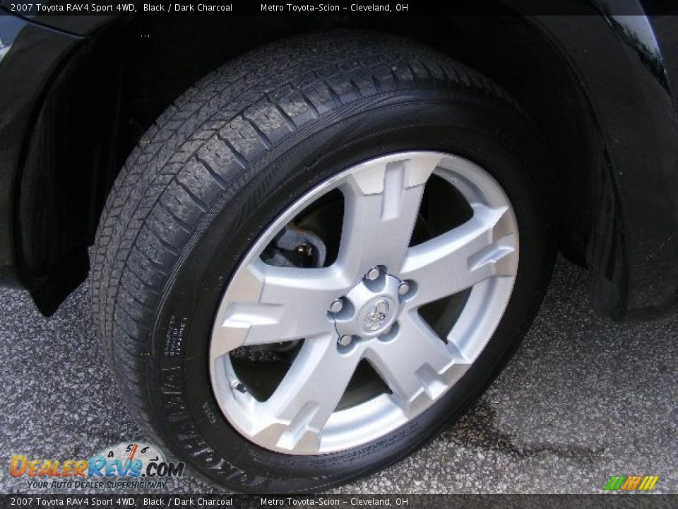 2007 Toyota RAV4 Sport 4WD Black / Dark Charcoal Photo #25