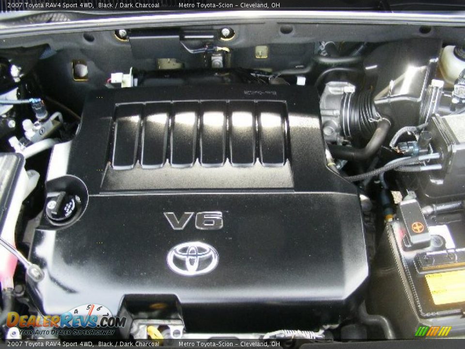 2007 Toyota RAV4 Sport 4WD Black / Dark Charcoal Photo #26