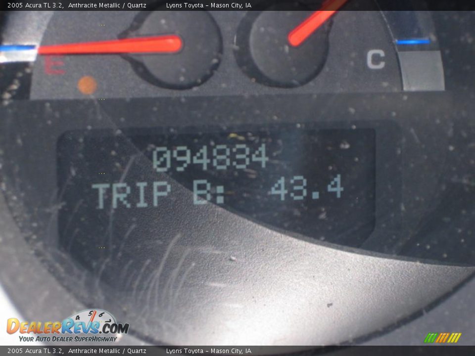 2005 Acura TL 3.2 Anthracite Metallic / Quartz Photo #13