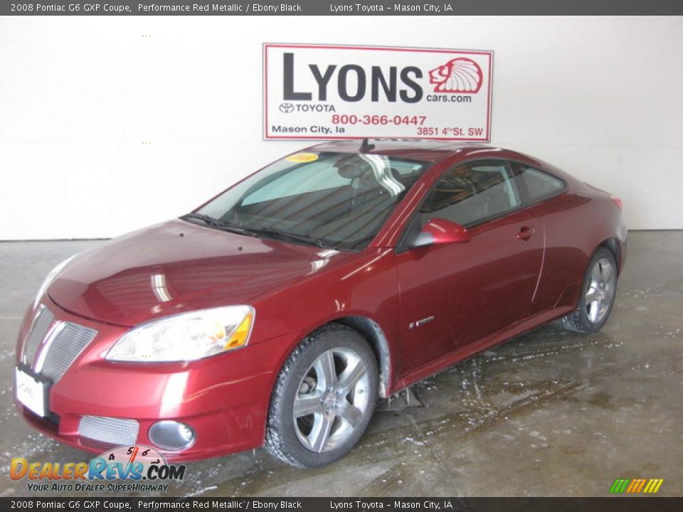 2008 Pontiac G6 GXP Coupe Performance Red Metallic / Ebony Black Photo #1