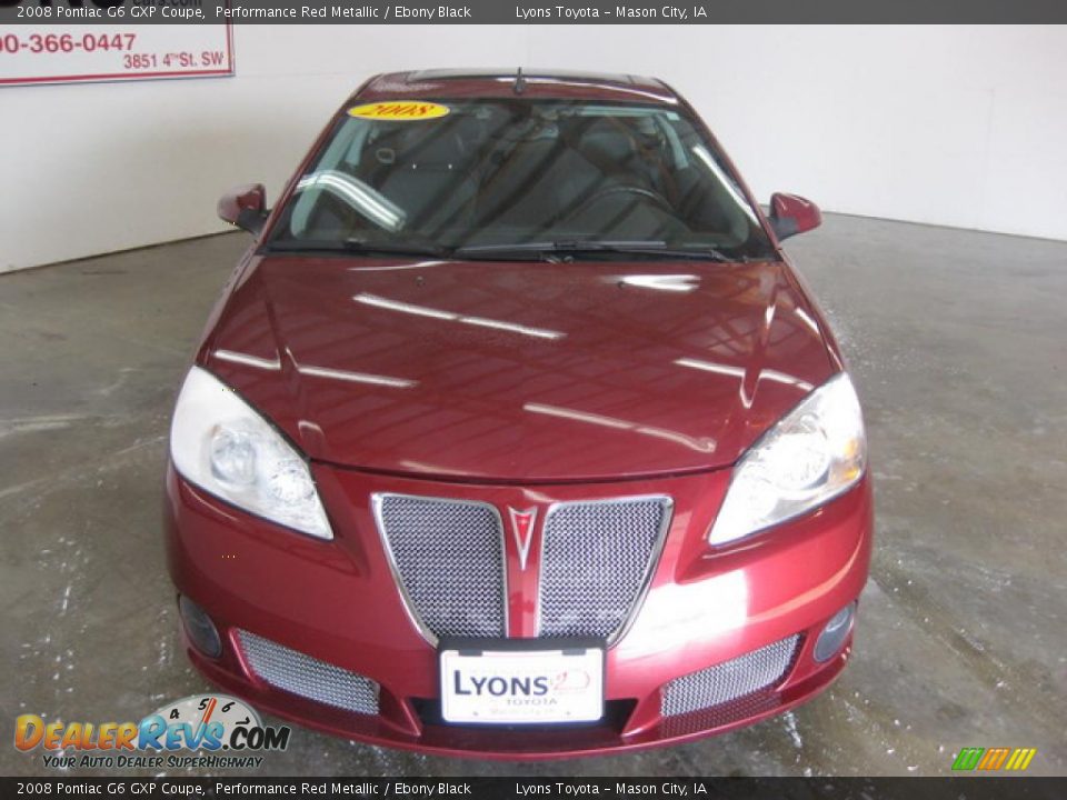 2008 Pontiac G6 GXP Coupe Performance Red Metallic / Ebony Black Photo #2
