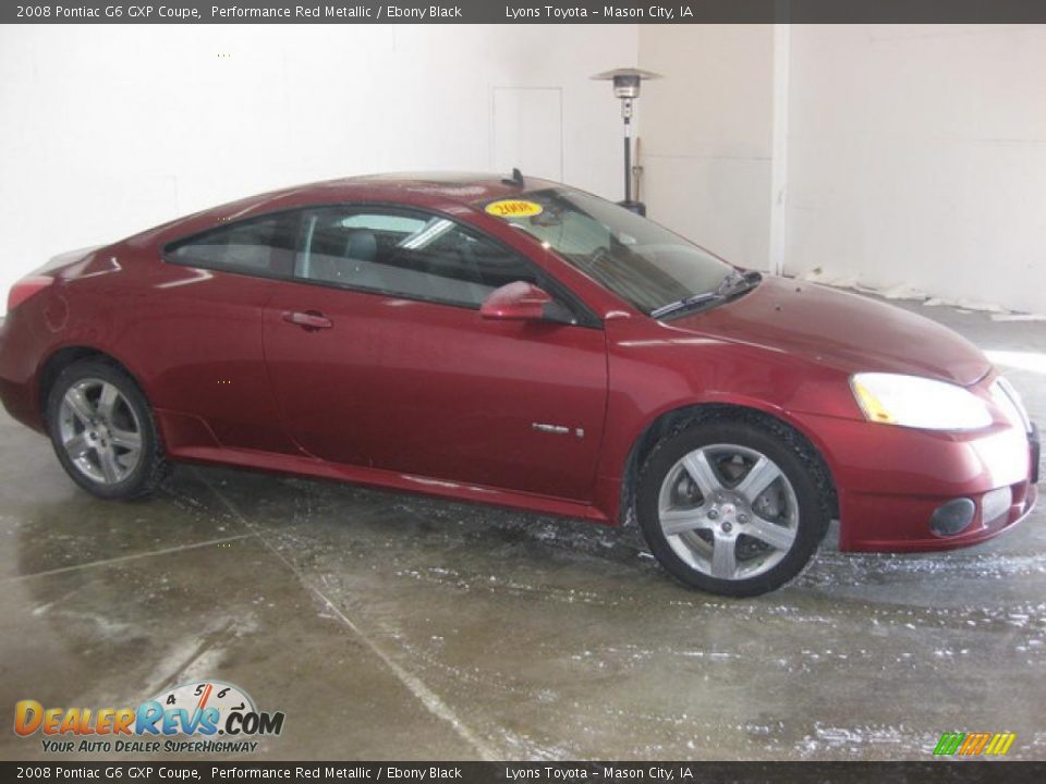 2008 Pontiac G6 GXP Coupe Performance Red Metallic / Ebony Black Photo #3