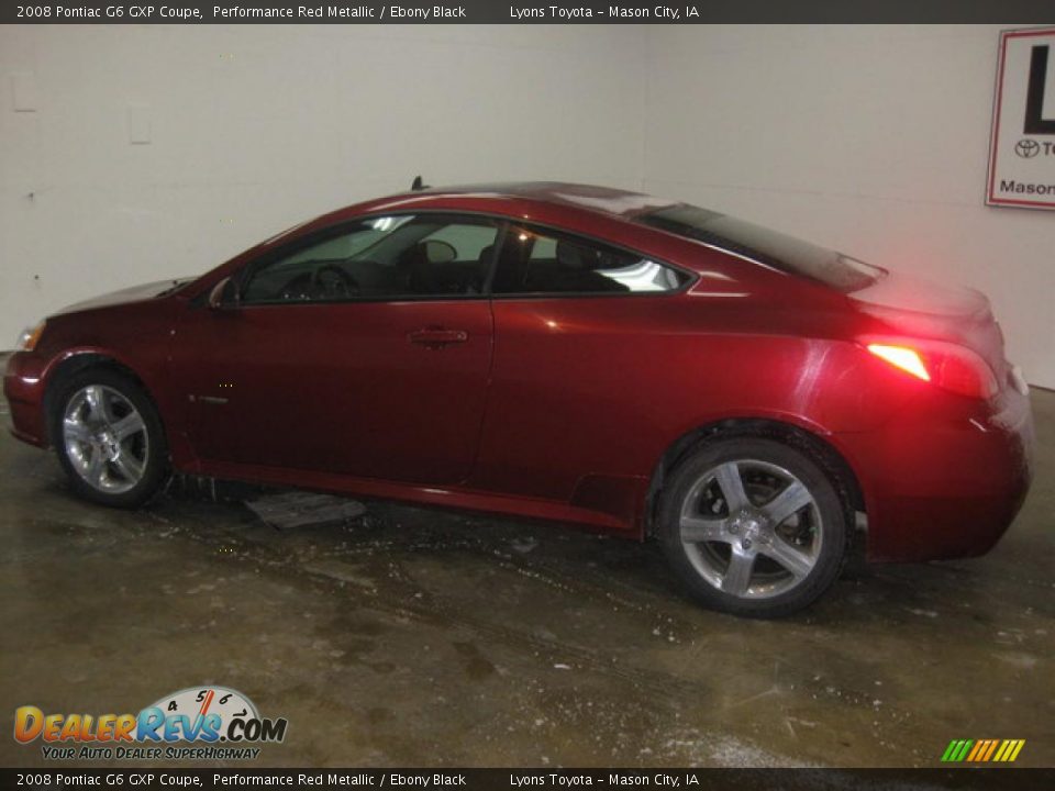 2008 Pontiac G6 GXP Coupe Performance Red Metallic / Ebony Black Photo #5