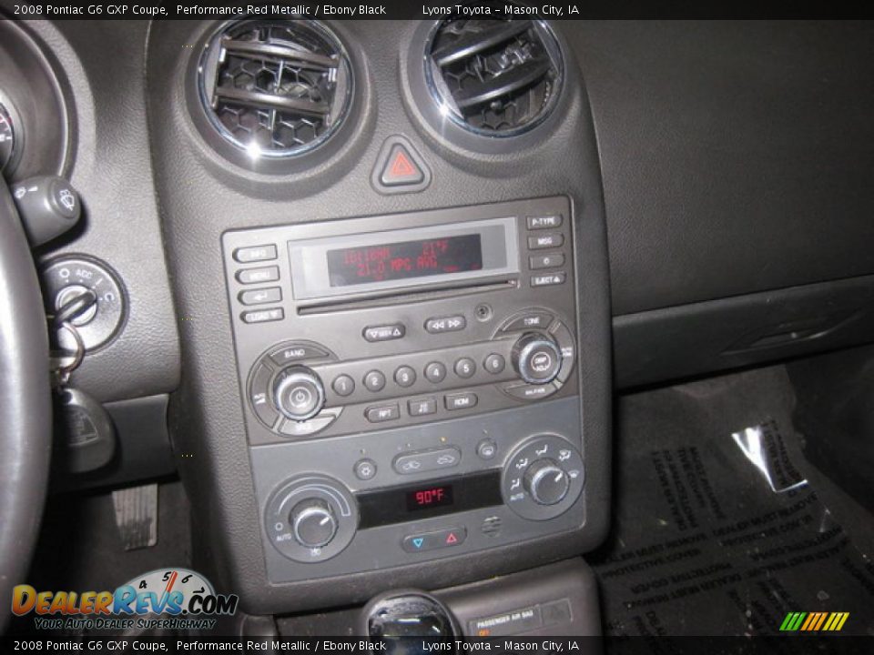 2008 Pontiac G6 GXP Coupe Performance Red Metallic / Ebony Black Photo #10