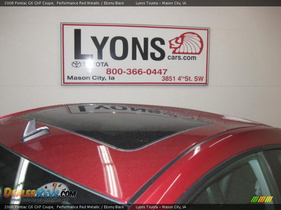 2008 Pontiac G6 GXP Coupe Performance Red Metallic / Ebony Black Photo #13