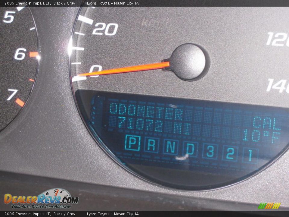 2006 Chevrolet Impala LT Black / Gray Photo #10