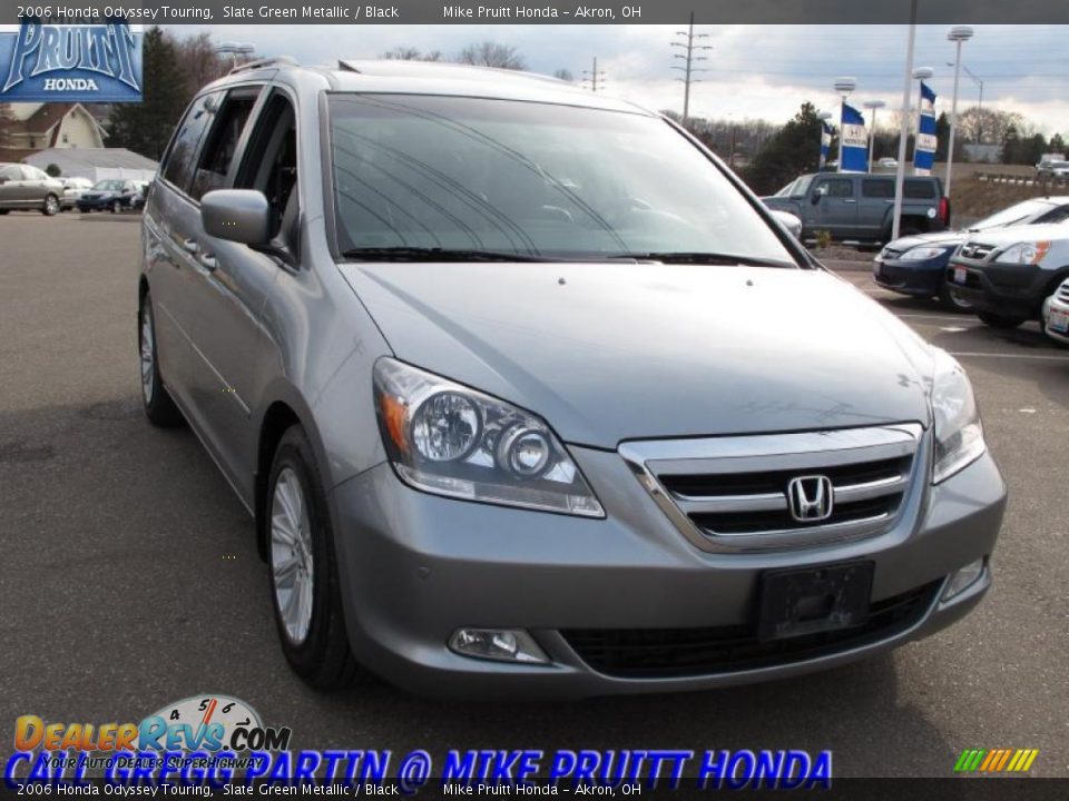 2006 Honda Odyssey Touring Slate Green Metallic / Black Photo #5