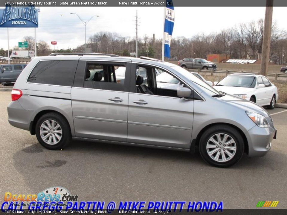 2006 Honda Odyssey Touring Slate Green Metallic / Black Photo #6