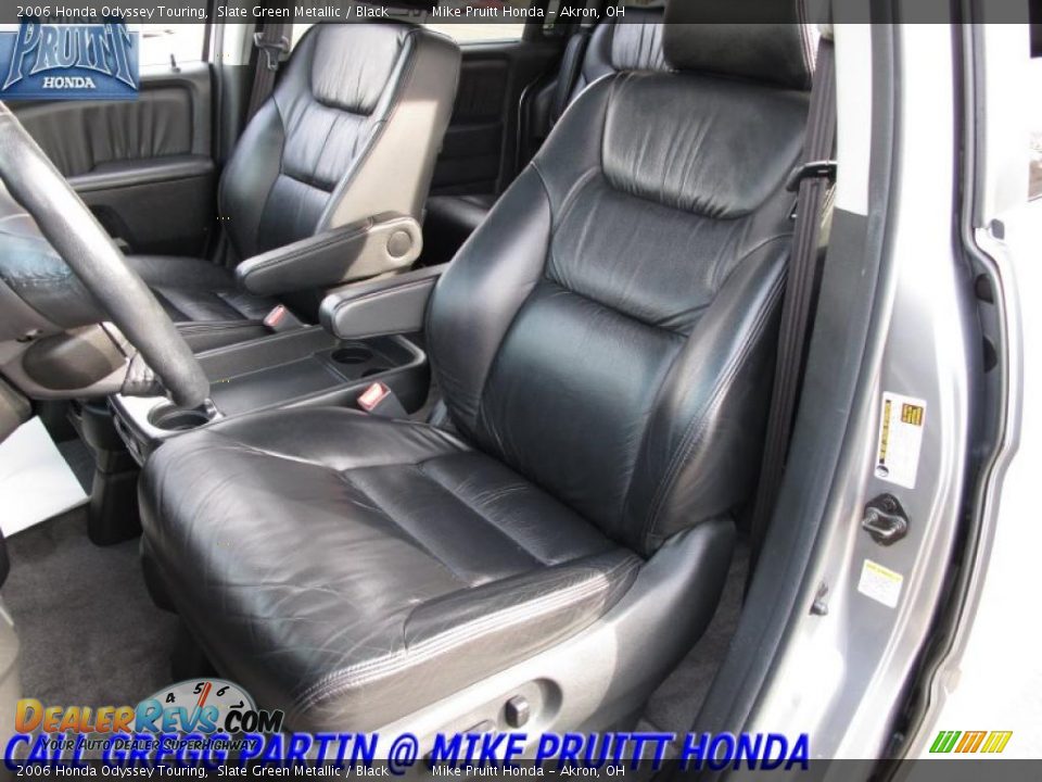 2006 Honda Odyssey Touring Slate Green Metallic / Black Photo #12
