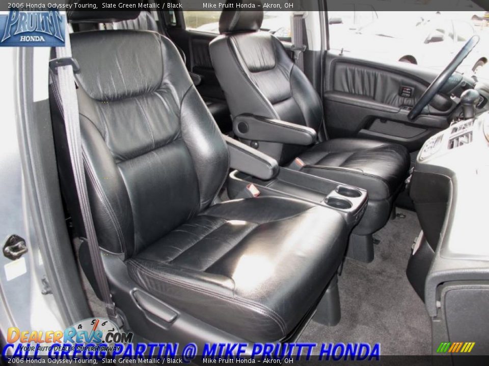 2006 Honda Odyssey Touring Slate Green Metallic / Black Photo #19
