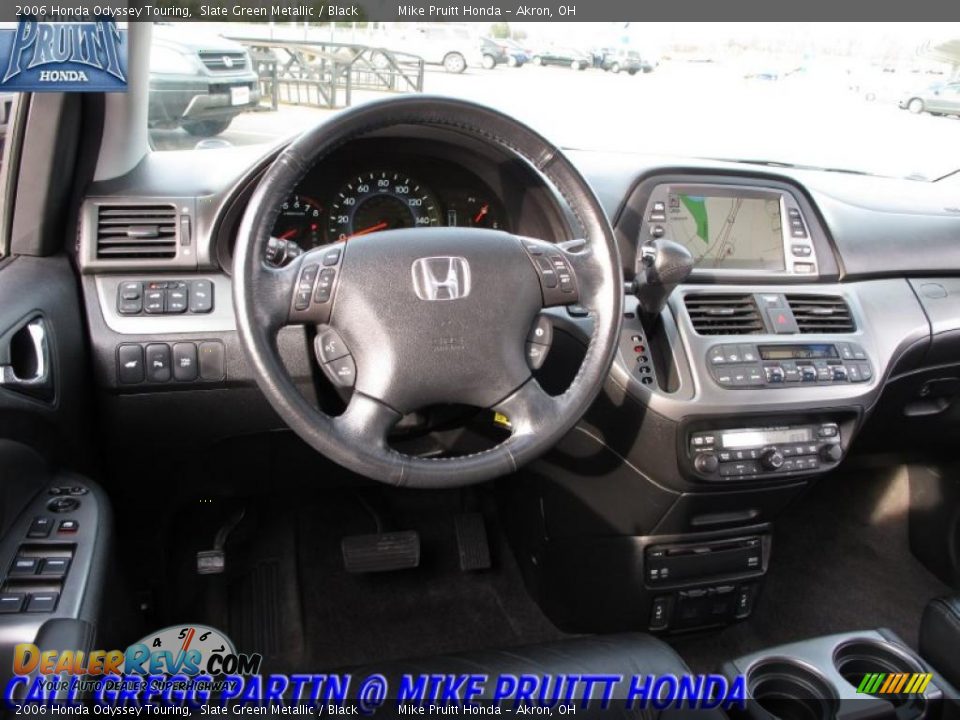 2006 Honda Odyssey Touring Slate Green Metallic / Black Photo #20