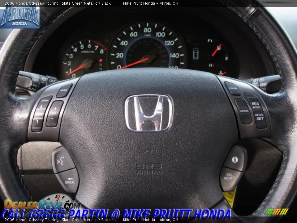 2006 Honda Odyssey Touring Slate Green Metallic / Black Photo #22