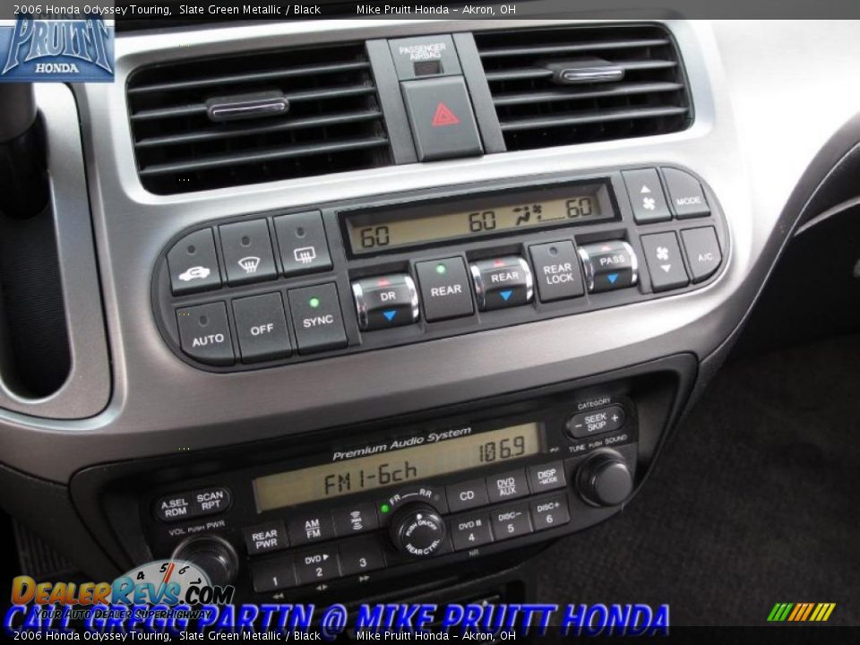 2006 Honda Odyssey Touring Slate Green Metallic / Black Photo #29
