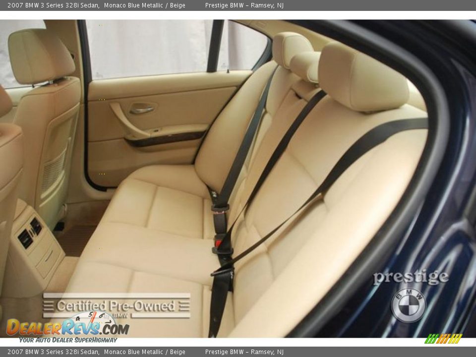 2007 BMW 3 Series 328i Sedan Monaco Blue Metallic / Beige Photo #6