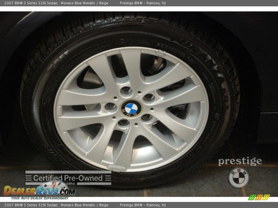 2007 BMW 3 Series 328i Sedan Monaco Blue Metallic / Beige Photo #7