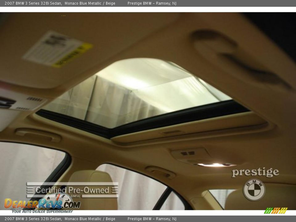 2007 BMW 3 Series 328i Sedan Monaco Blue Metallic / Beige Photo #8