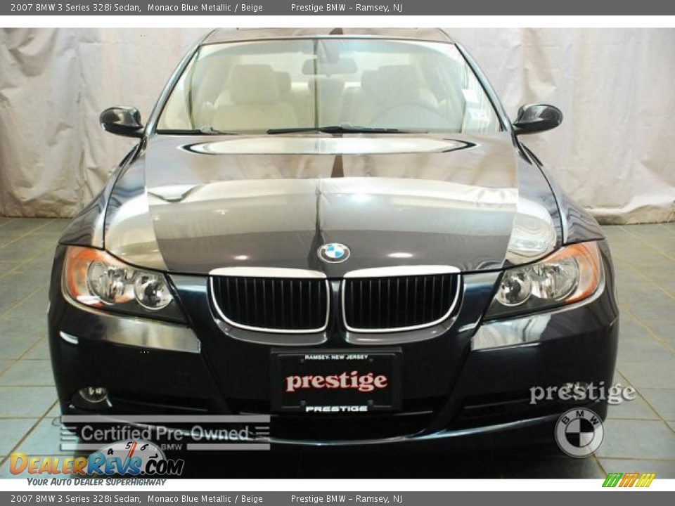 2007 BMW 3 Series 328i Sedan Monaco Blue Metallic / Beige Photo #9