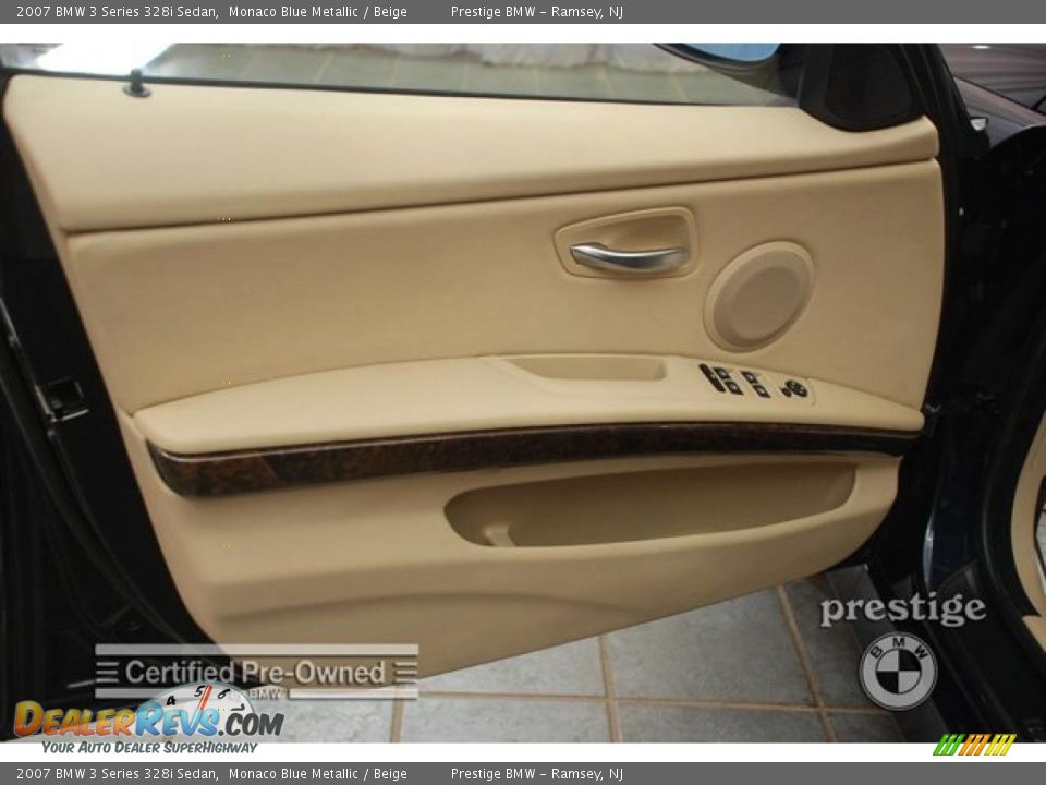 2007 BMW 3 Series 328i Sedan Monaco Blue Metallic / Beige Photo #11