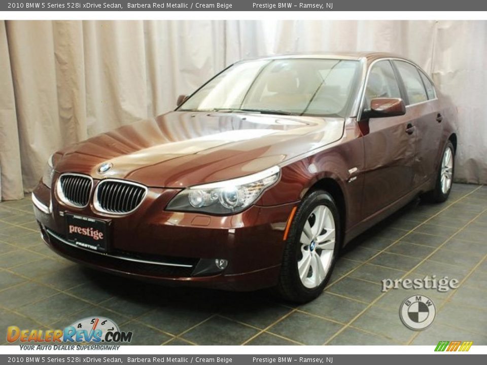 2010 BMW 5 Series 528i xDrive Sedan Barbera Red Metallic / Cream Beige Photo #1