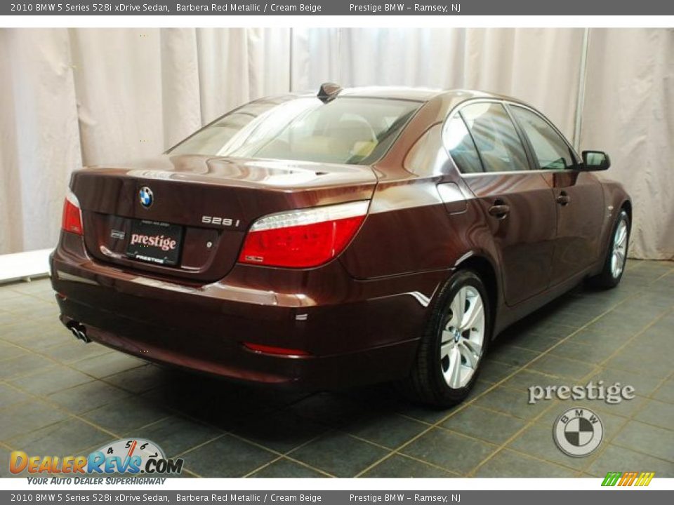 2010 BMW 5 Series 528i xDrive Sedan Barbera Red Metallic / Cream Beige Photo #2