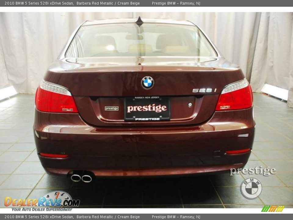 2010 BMW 5 Series 528i xDrive Sedan Barbera Red Metallic / Cream Beige Photo #3