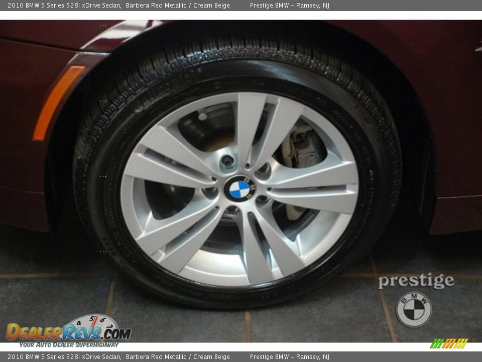 2010 BMW 5 Series 528i xDrive Sedan Barbera Red Metallic / Cream Beige Photo #7