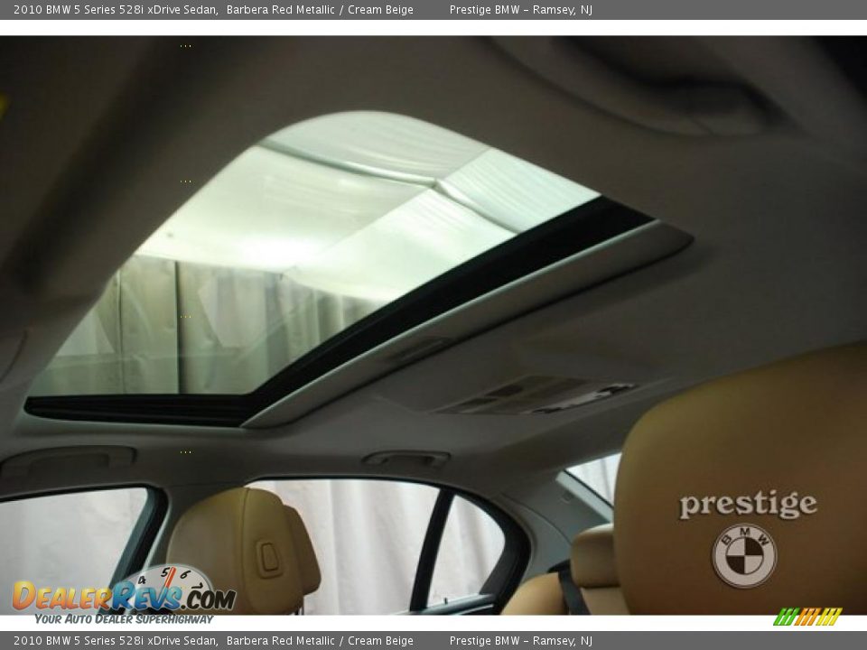2010 BMW 5 Series 528i xDrive Sedan Barbera Red Metallic / Cream Beige Photo #8