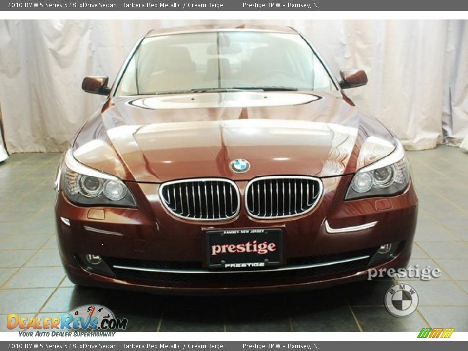 2010 BMW 5 Series 528i xDrive Sedan Barbera Red Metallic / Cream Beige Photo #9