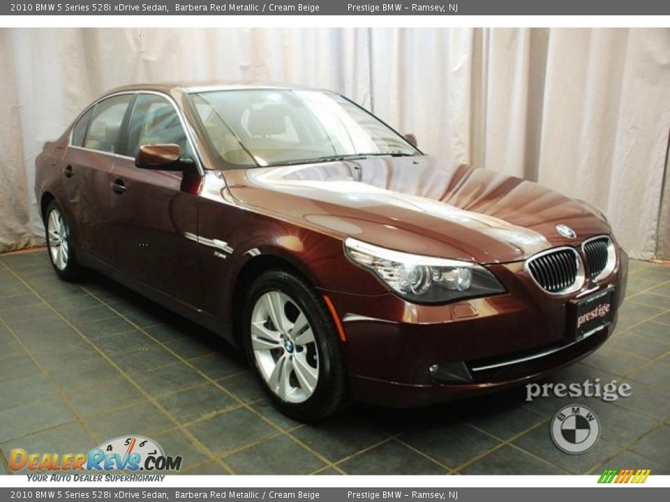 2010 BMW 5 Series 528i xDrive Sedan Barbera Red Metallic / Cream Beige Photo #10