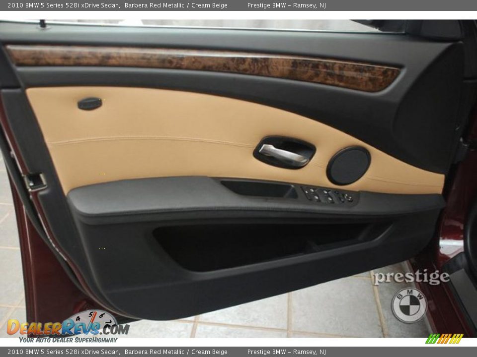 2010 BMW 5 Series 528i xDrive Sedan Barbera Red Metallic / Cream Beige Photo #11