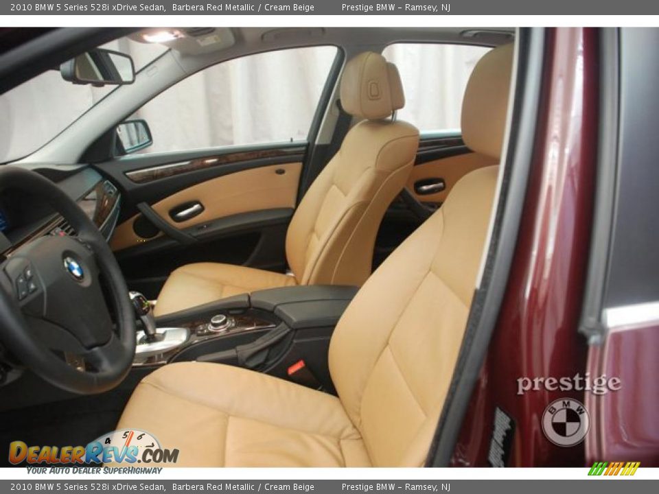 2010 BMW 5 Series 528i xDrive Sedan Barbera Red Metallic / Cream Beige Photo #13