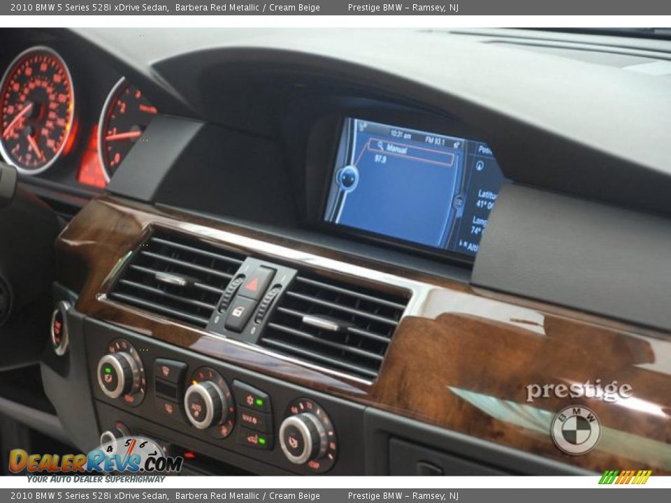 2010 BMW 5 Series 528i xDrive Sedan Barbera Red Metallic / Cream Beige Photo #14
