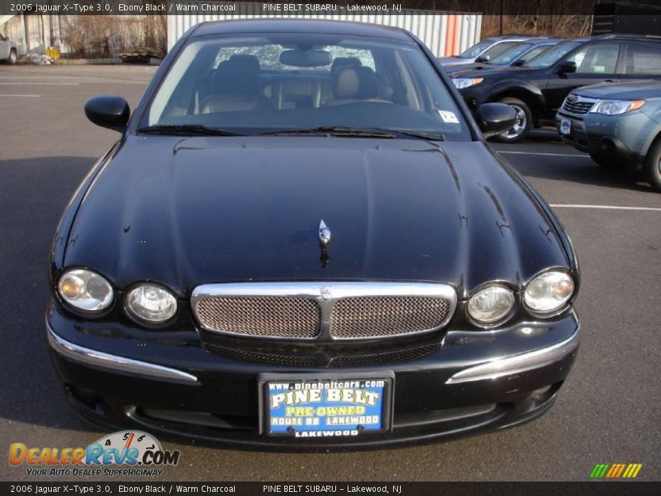 2006 Jaguar X-Type 3.0 Ebony Black / Warm Charcoal Photo #2